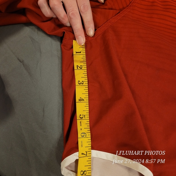 HURLEY PHANTOM USA OLYMPIC BOARD SHORTS UNMARKED SIZE FLAT MEASUREMENTS IN PHOTO - Picture 11 of 16